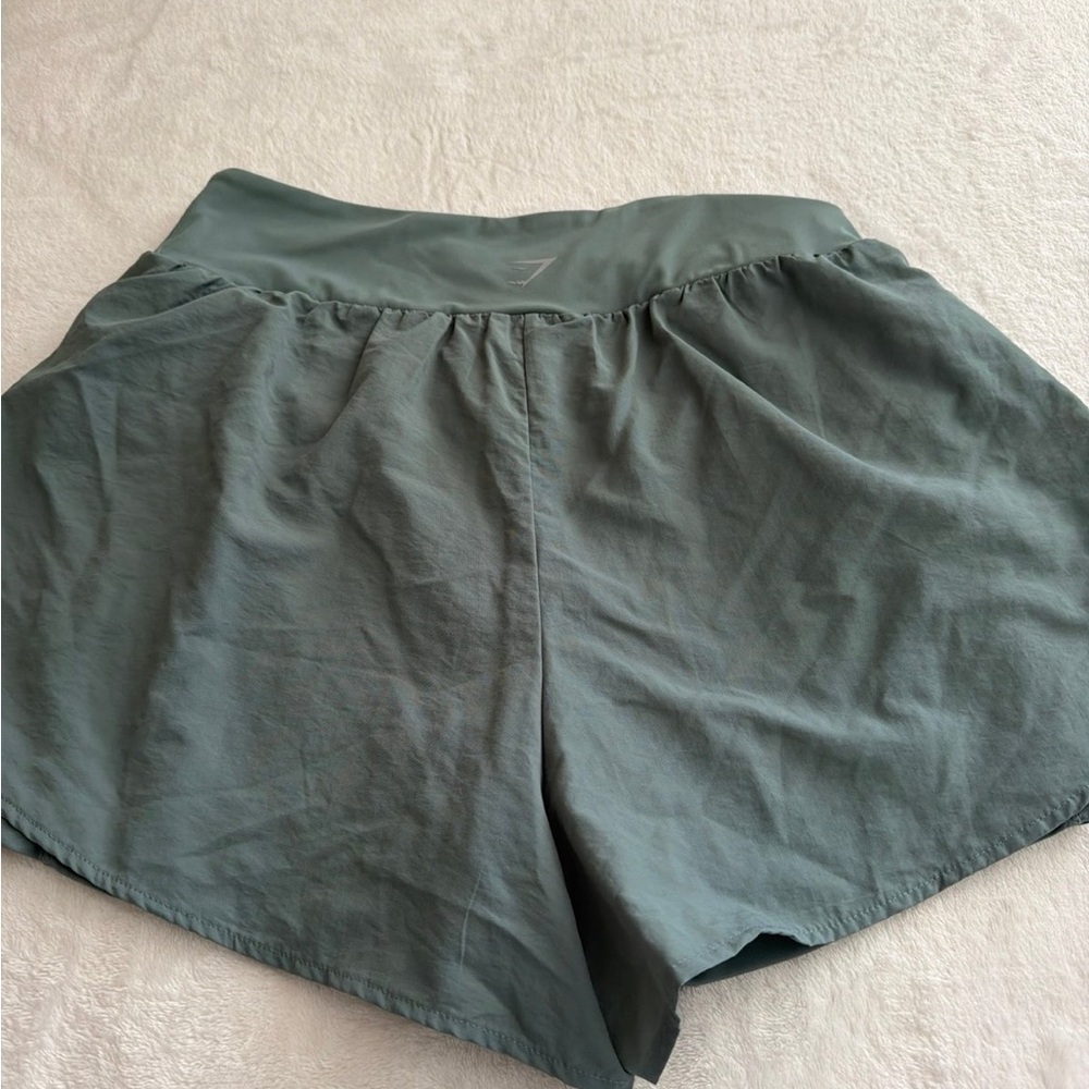 Gymshark 2-in-1 Running Shorts Titanium Blue size M - Picture 4 of 5